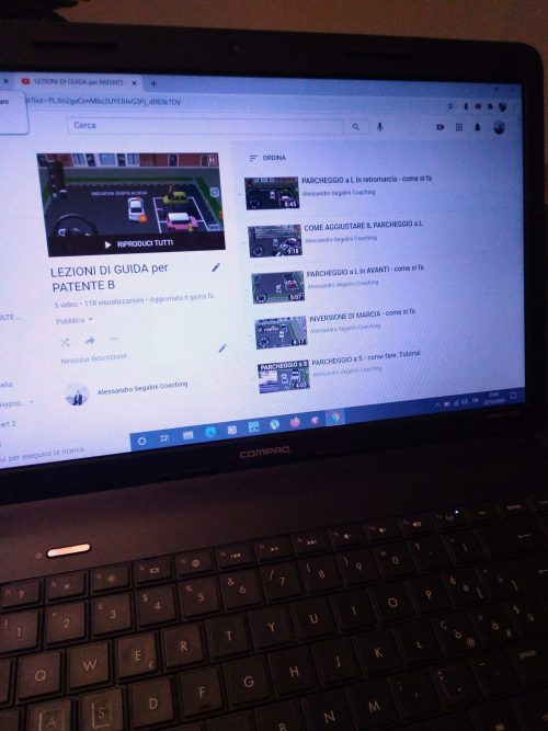 playlist su youtube contenente tutorial su esame di guida